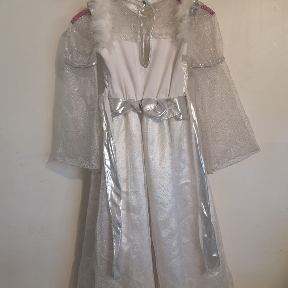 Kids White Princess Dress - Picture 2 of 4